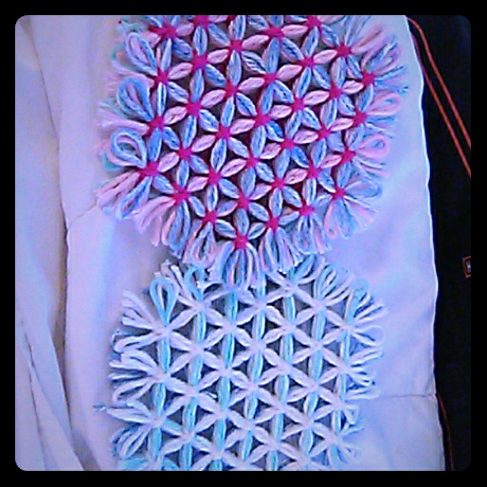 Table top made pot holders.